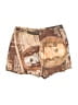 Shein Print Gold Shorts Size 4 - photo 1