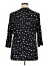 Ellen Tracy Polka Dots Black 3/4 Sleeve Blouse Size XL - photo 2