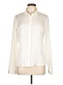 Guess Solid Ivory Long Sleeve Blouse Size L - photo 1