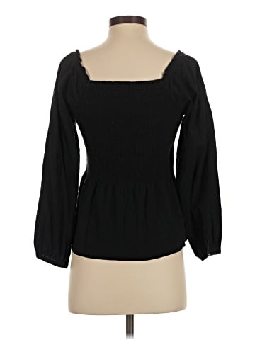 Madewell Lucie Smocked Peplum Top (view 2)