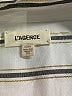 L'Agence Stripes Ivory Long Sleeve Blouse Size XL (4) - photo 7