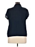Croft & Barrow Blue Short Sleeve Blouse Size XL - photo 2