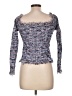 Zara Blue Long Sleeve Top Size L - photo 2