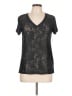 Joe Fresh Black Short Sleeve Top Size L - photo 1