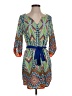 Pink Owl 100% Polyester Paisley Blue Casual Dress Size S - photo 1