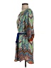 Pink Owl 100% Polyester Paisley Blue Casual Dress Size S - photo 5