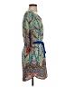 Pink Owl 100% Polyester Paisley Blue Casual Dress Size S - photo 4