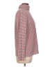 Lands' End Houndstooth Red Long Sleeve Blouse Size L - photo 4