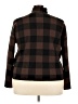 ELOQUII Plaid Brown Turtleneck Sweater Size 22 Plus - photo 2