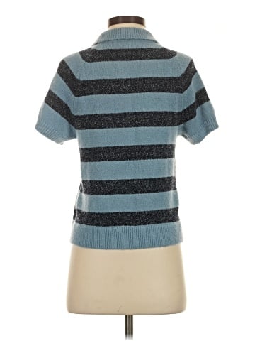 Madewell Raglan Polo Sweater Tee in Stripe (view 2)