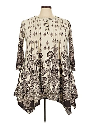 White Mark 3/4 Sleeve Top (view 1)