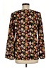 Traffic People 100% Polyester Floral Black 3/4 Sleeve Blouse Size M - photo 2