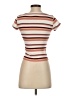 rue21 Stripes Tan Short Sleeve T-Shirt Size XS - photo 2