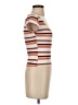 rue21 Stripes Tan Short Sleeve T-Shirt Size XS - photo 4