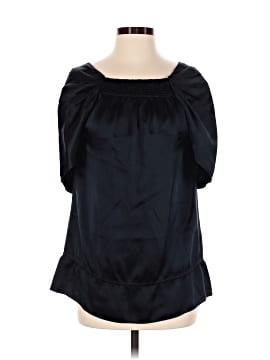 Bcbgmaxazria Short Sleeve Silk Top