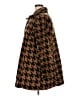 Bob Mackie 100% Polyester Houndstooth Brown Coat Size 18 (estimated) - photo 5