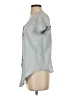Harper Blue Short Sleeve Blouse Size S - photo 5