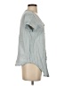 Harper Blue Short Sleeve Blouse Size S - photo 4