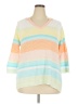 Talbots 100% Cotton Stripes White Pullover Sweater Size 2X - photo 1