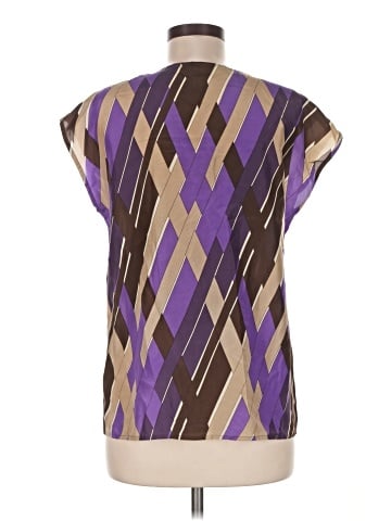 MICHAEL Michael Kors Short Sleeve Silk Top (view 2)
