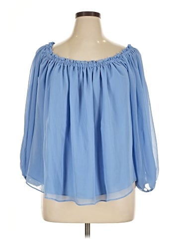 INC International Concepts 3/4 Sleeve Blouse (view 1)