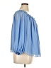 INC International Concepts 100% Polyester Blue 3/4 Sleeve Blouse Size XL - photo 4