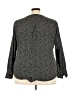 Pure Energy 100% Polyester Polka Dots Gray Long Sleeve Blouse Size 3X Plus - photo 2
