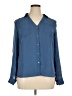 Candie's 100% Polyester Blue Long Sleeve Blouse Size XL - photo 1