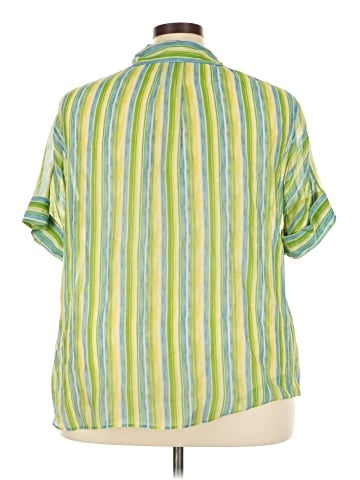 Lafayette 148 New York Short Sleeve Blouse (view 2)
