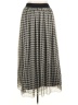 Talbots 100% Polyester Checkered-gingham Gray Casual Skirt Size 14 Petite - photo 2