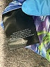 T Tahari 100% Polyester Print Blue Long Sleeve Blouse Size L - photo 9