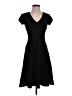 Cache Solid Black Casual Dress Size 0 - photo 1