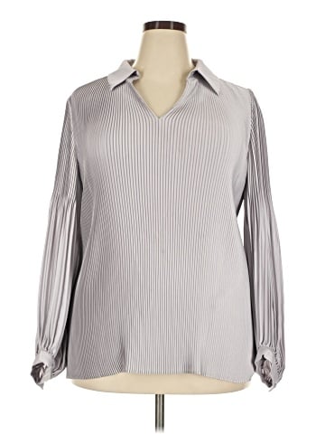 Lafayette 148 New York Long Sleeve Blouse (view 1)
