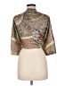 Shein 100% Polyester Silver 3/4 Sleeve Blouse Size M - photo 2