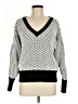 Karl Lagerfeld Paris 100% Acrylic Chevron-herringbone White Pullover Sweater Size M - photo 1