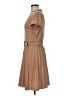 Unbranded Solid Tan Casual Dress Size M (estimated) - photo 5