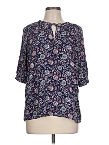 Bobeau 3/4 Sleeve Blouse (view 1)