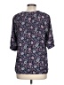 Bobeau 100% Polyester Paisley Blue 3/4 Sleeve Blouse Size L - photo 2