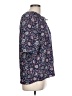 Bobeau 100% Polyester Paisley Blue 3/4 Sleeve Blouse Size L - photo 4