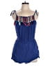 En Creme 100% Rayon Blue Romper Size L - photo 1