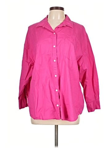 Old Navy 3/4 Sleeve Button-Down Shirt (view 1)