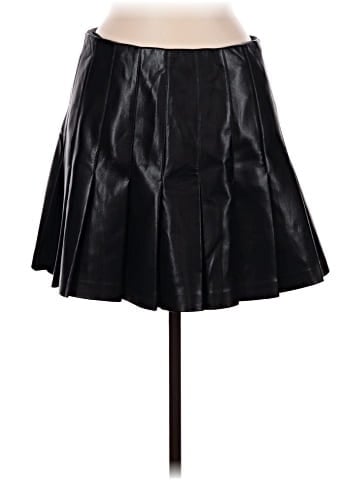 Alice + Olivia Faux Leather Skirt (view 1)