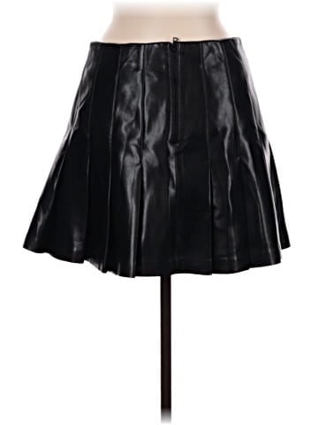 Alice + Olivia Faux Leather Skirt (view 2)