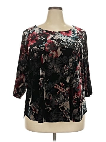 Karen Kane 3/4 Sleeve Blouse (view 1)