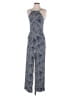 Uniq 100% Rayon Graphic Blue Jumpsuit Size S - photo 1