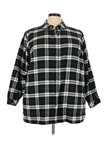 Joan Rivers 3/4 Sleeve Button-Down Shirt (view 1)