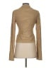DKNY Tan Long Sleeve Blouse Size XS - photo 2