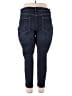 White House Black Market Solid Blue Jeans Size 18S - photo 2