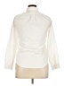 Lands' End 100% Cotton Solid Ivory Long Sleeve Button-Down Shirt Size 16 - photo 2