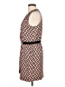 Bar III 100% Polyester Print Tan Casual Dress Size L - photo 5